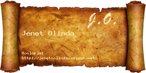 Jenet Olinda névjegykártya